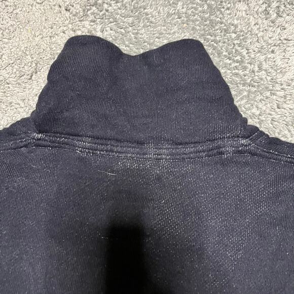 Relwen Sweater Mens Large Blue Mock Neck Henley Outdoor Preppy Hiker *** - Picture 4 of 7